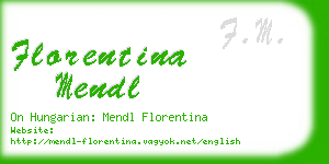 florentina mendl business card